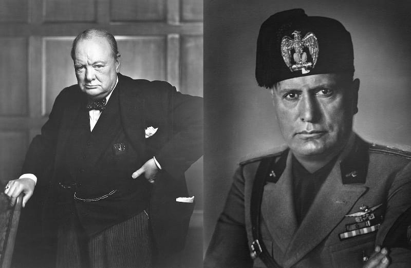 churchill mussolini